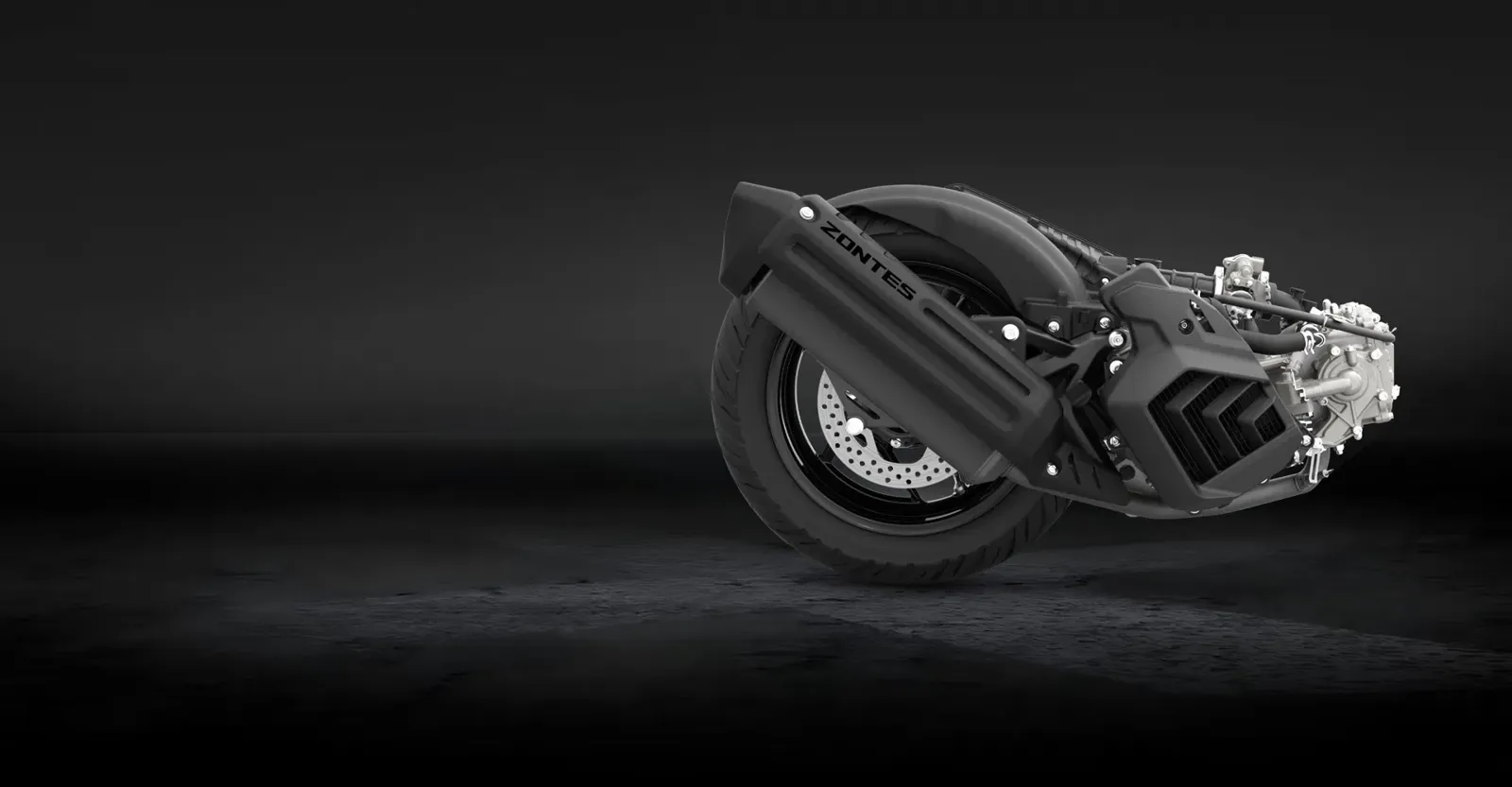 Motor od 125 ccm i stražnji kotač Zontesa 125X